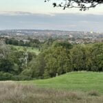 View of London Skyline from Horsenden Hill Disc Golf Course