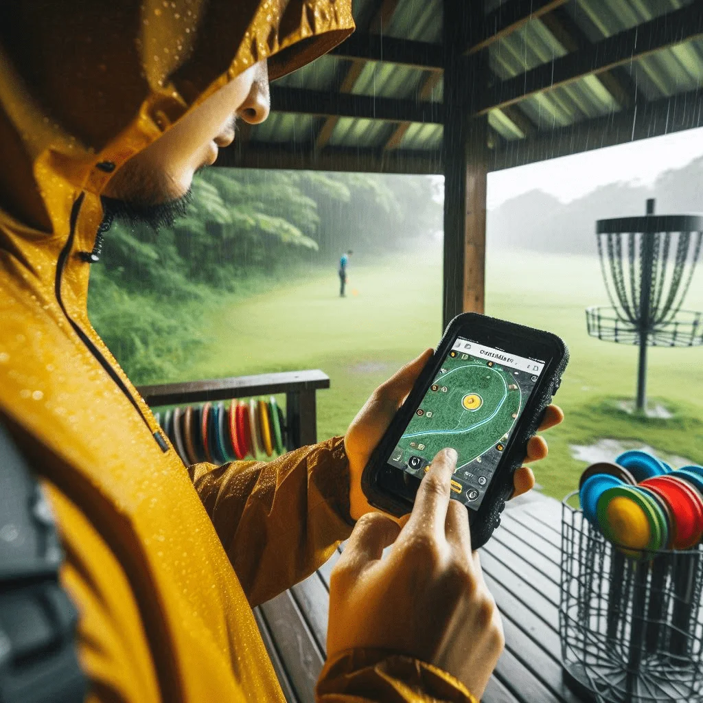 Disc golf rain